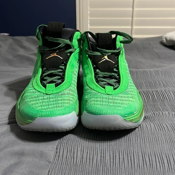 Jordan | Shoes | Air Jordan 36 Green Sparkmetallic Gold Size  display picture 3